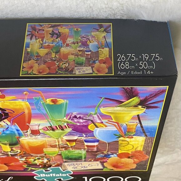 Buffalo Games Vivid Collection Happy Hour Jigsaw Puzzle Cocktail 1000 Piece - Picture 4 of 6